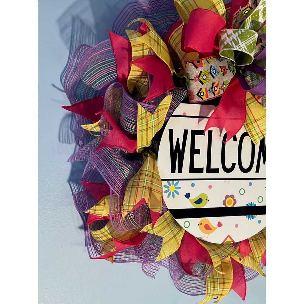 Spring Door Wreath - Picture 2 of 4